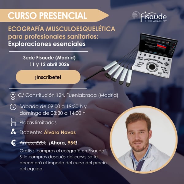 Ecografia musculoesquelética para profissionais sanitários: Explorações Essenciais - PRESENCIAL - 11 e 12 abril 2026